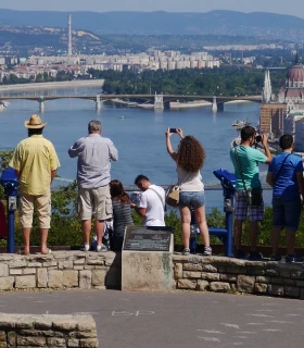 Gain height at Gellért Hill for the panoramic view