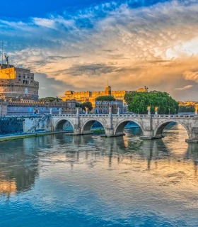 The Ponte Sant’Angelo and the Castle Sant’Angelo