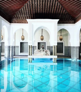 Détente dans un hammam