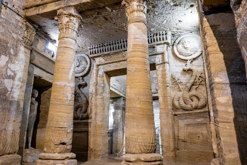 Discover the Catacombs of Kom el Shoqafa, Alexandria, Egypt