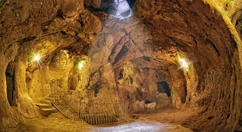 Discover underground cities, Cappadocia, Turkey