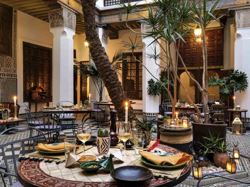 Dinner in a Riad, Marrakech, Morocco