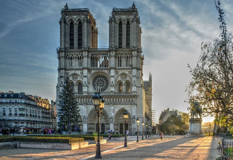 The Notre-Dame cathedral, Paris, France