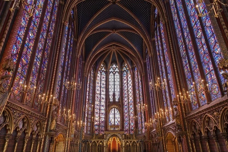 The Sainte-Chapelle, Paris, France