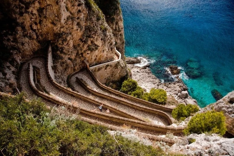 La Via Krupp, Capri, Italie