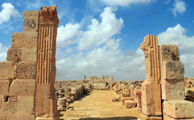 The archaeological site of Gigthis, Archaeological remains present in Tunisia, Tunisia