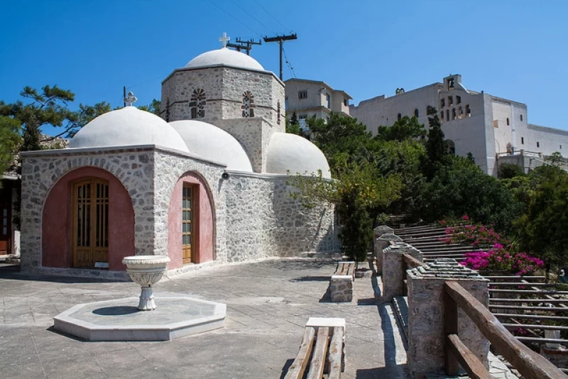 Monastère du Prophète Élie, Santorin, Grèce