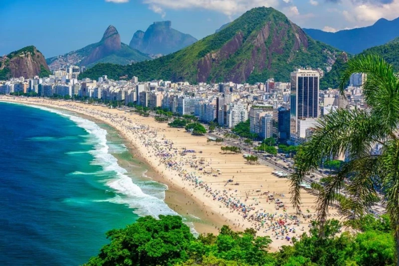 Copacabana and Ipanema beaches, Rio de Janeiro, Brazil