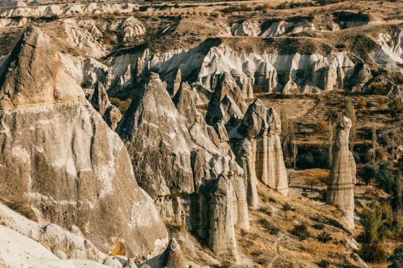 Randonnée dans les vallées, Cappadoce, Turquie