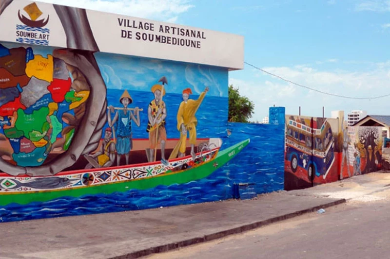 Village artisanal de Soumbédioune, Dakar, Sénégal