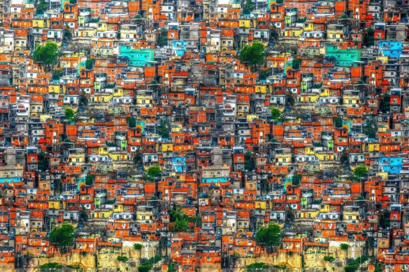 Visite de la communauté de favela de Rocinha, Rio de Janeiro, Brésil