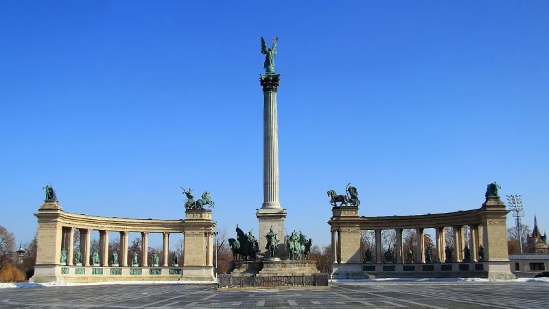 Visit Heroes’ Square, Budapest, Hungary