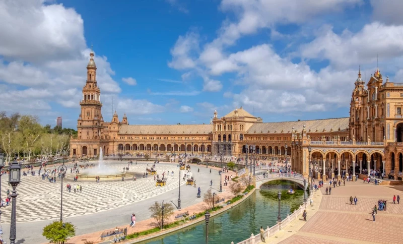 Visit the Plaza de España, Seville, Spain