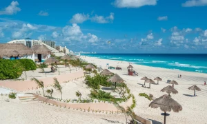Profiter des plages de la Zona Hotelera, Cancún, Mexique