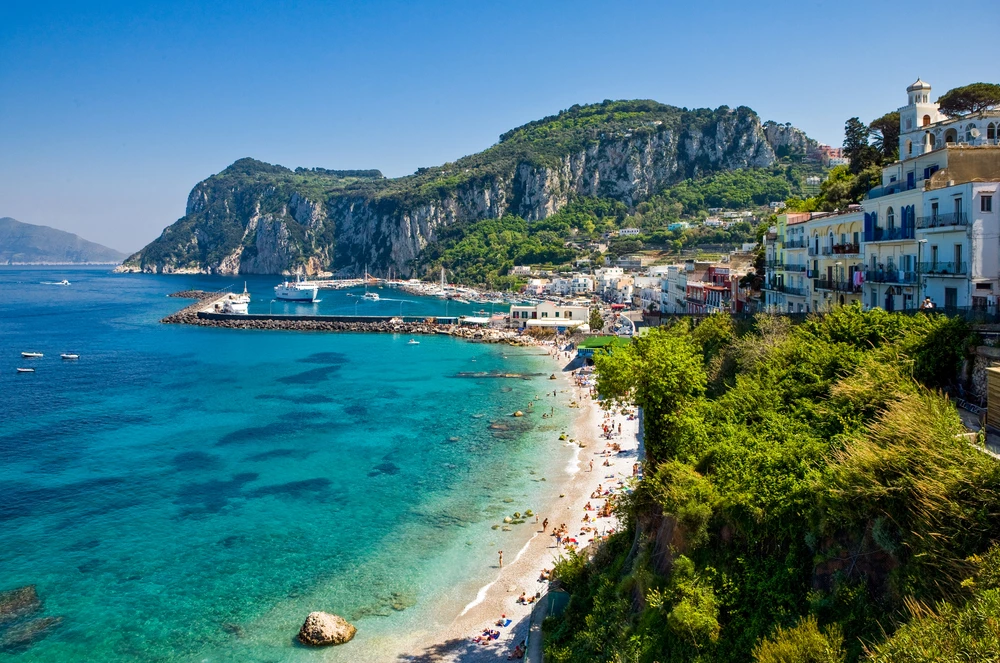 La plage de Marina Grande