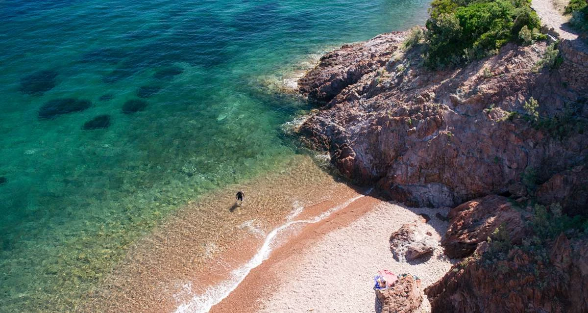 Plage de l'Aiguille, Théoule-sur-Mer