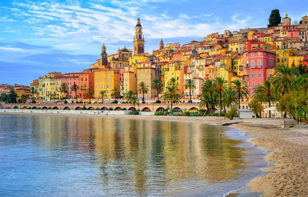 Plage des Sablettes, Menton