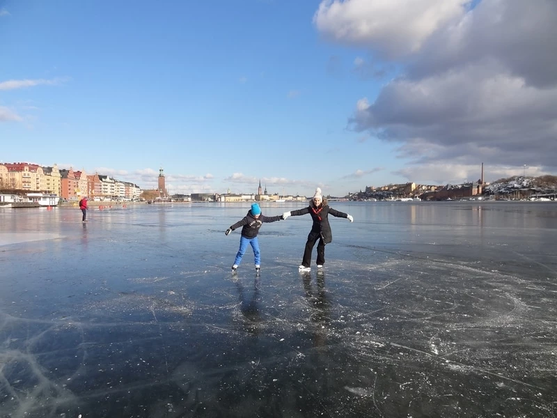 Patinage sur la glace
