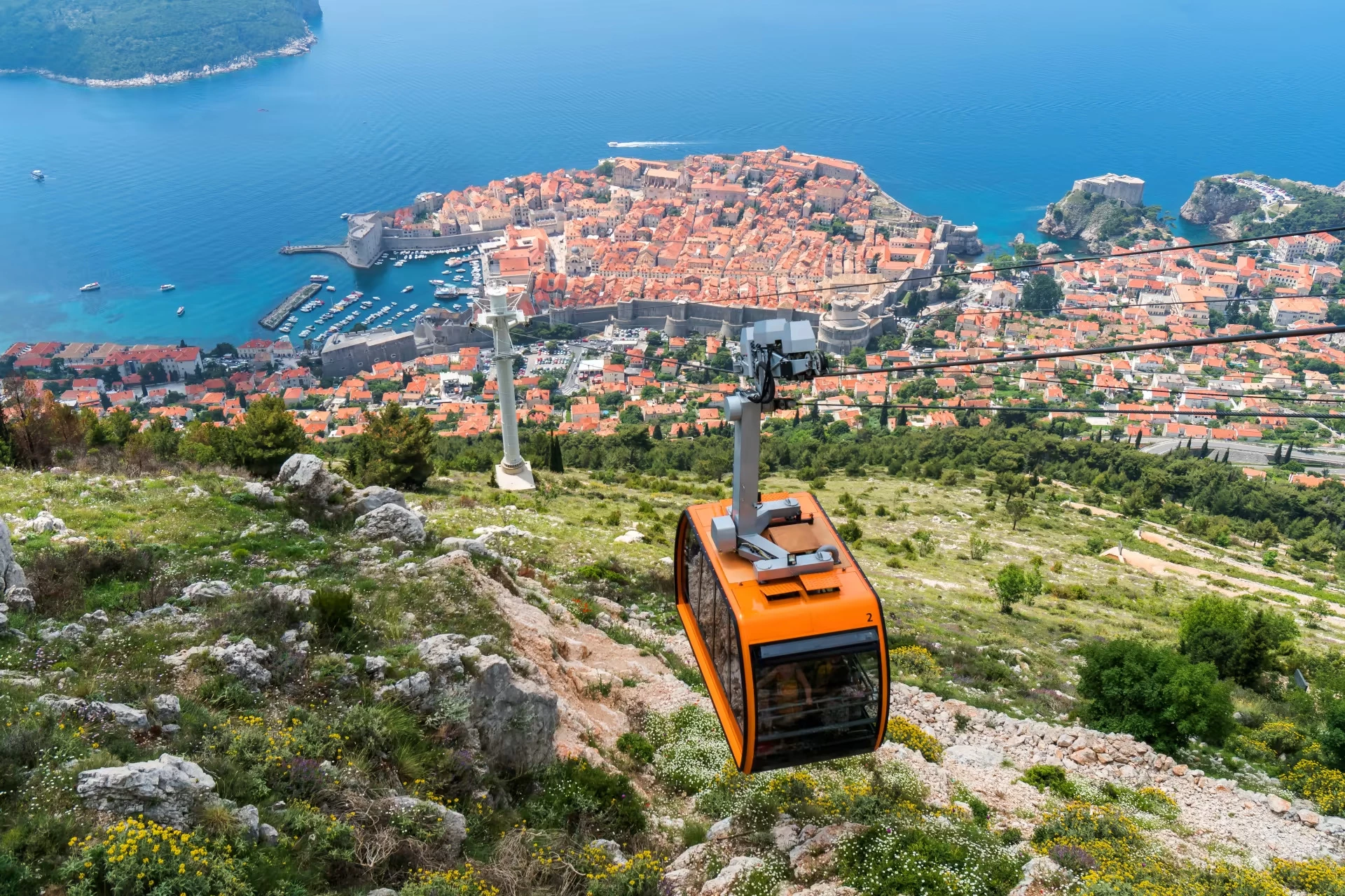 La télécabine de Dubrovnik