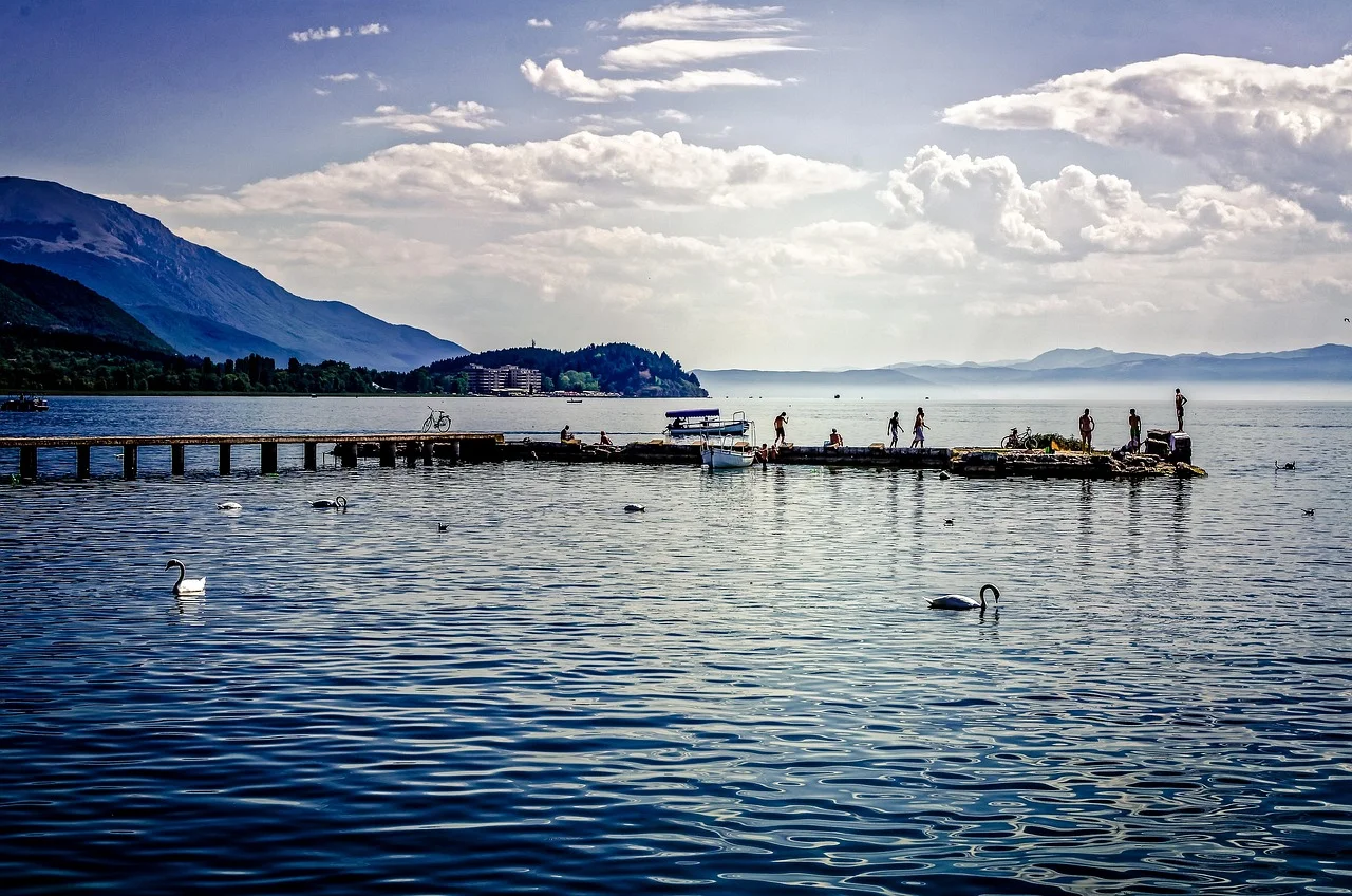 Croisière et baignade sur le lac d'Ohrid