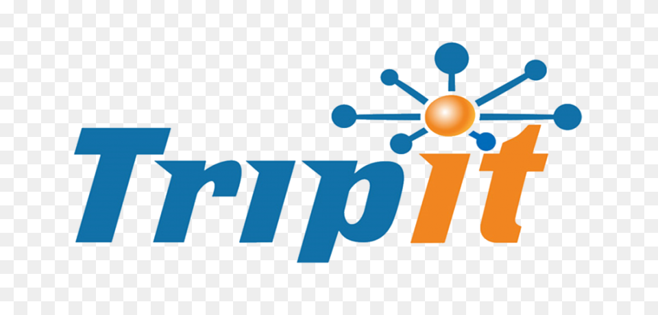 Écran de l'application TripIt affichant un itinéraire de voyage