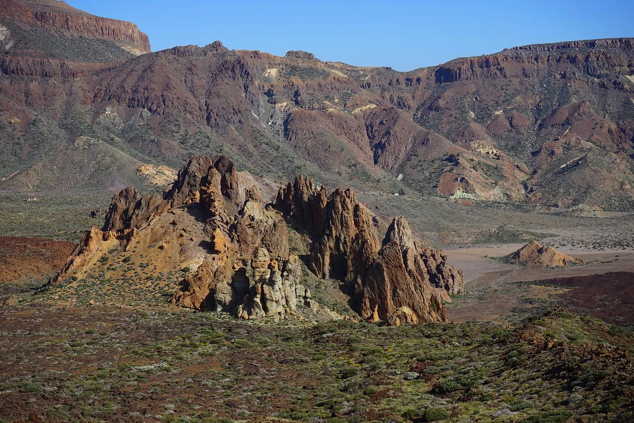Roques de García et plaine de lave dans le parc national du Teide, à Tenerife